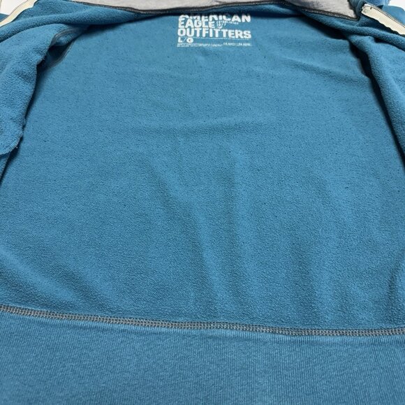 American Eagle Outfitters Hoodie Sweatshirt Womens Large 22.5x27 Prepcore - Picture 11 of 13